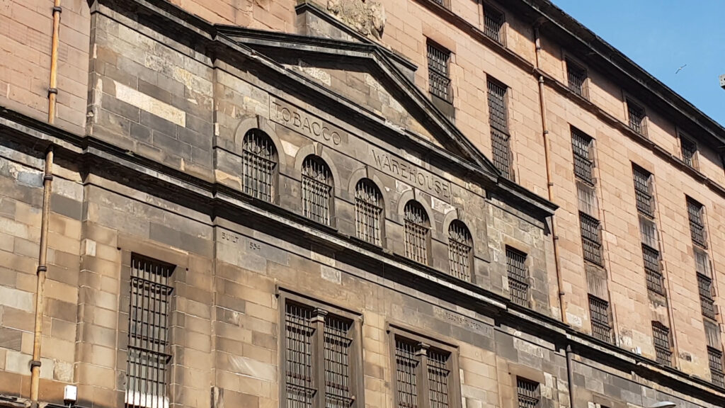Exterior of an old building in Glasgow